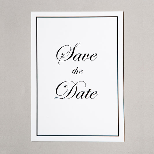 Classic Save the Date till bröllop