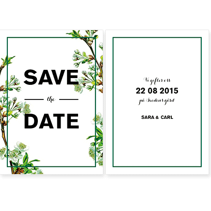 Linné Save the Date Kort