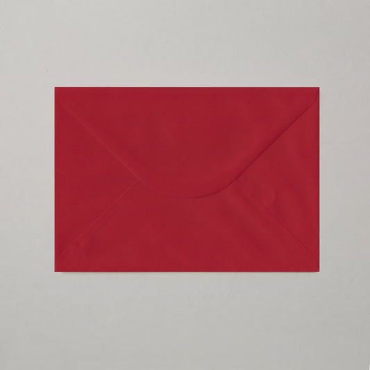 Röd C6 kuvert