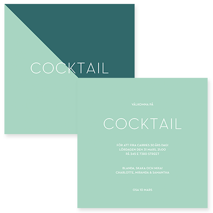 Divided Cocktail Inbjudan