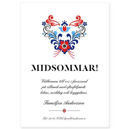 Inbjudan till midsommarfest