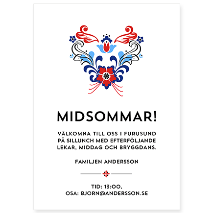 Inbjudan till midsommarfest